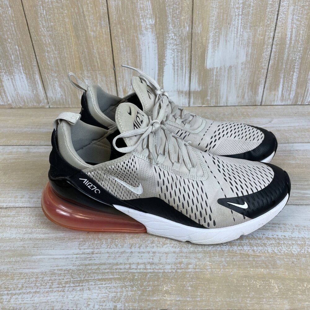 Nike Air Max 270 Men’s Low Top Sneakers White/Black Size US 12 - Picture 4 of 10
